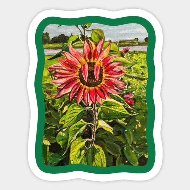 Mr. Sunflower Sticker by JKP2 Art